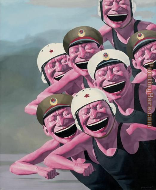 Armed Forces painting - Yue Minjun Armed Forces art painting